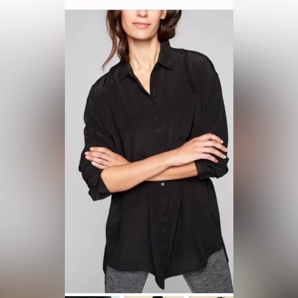Athleta silk blouse